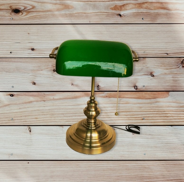Banker lamp πράσινη